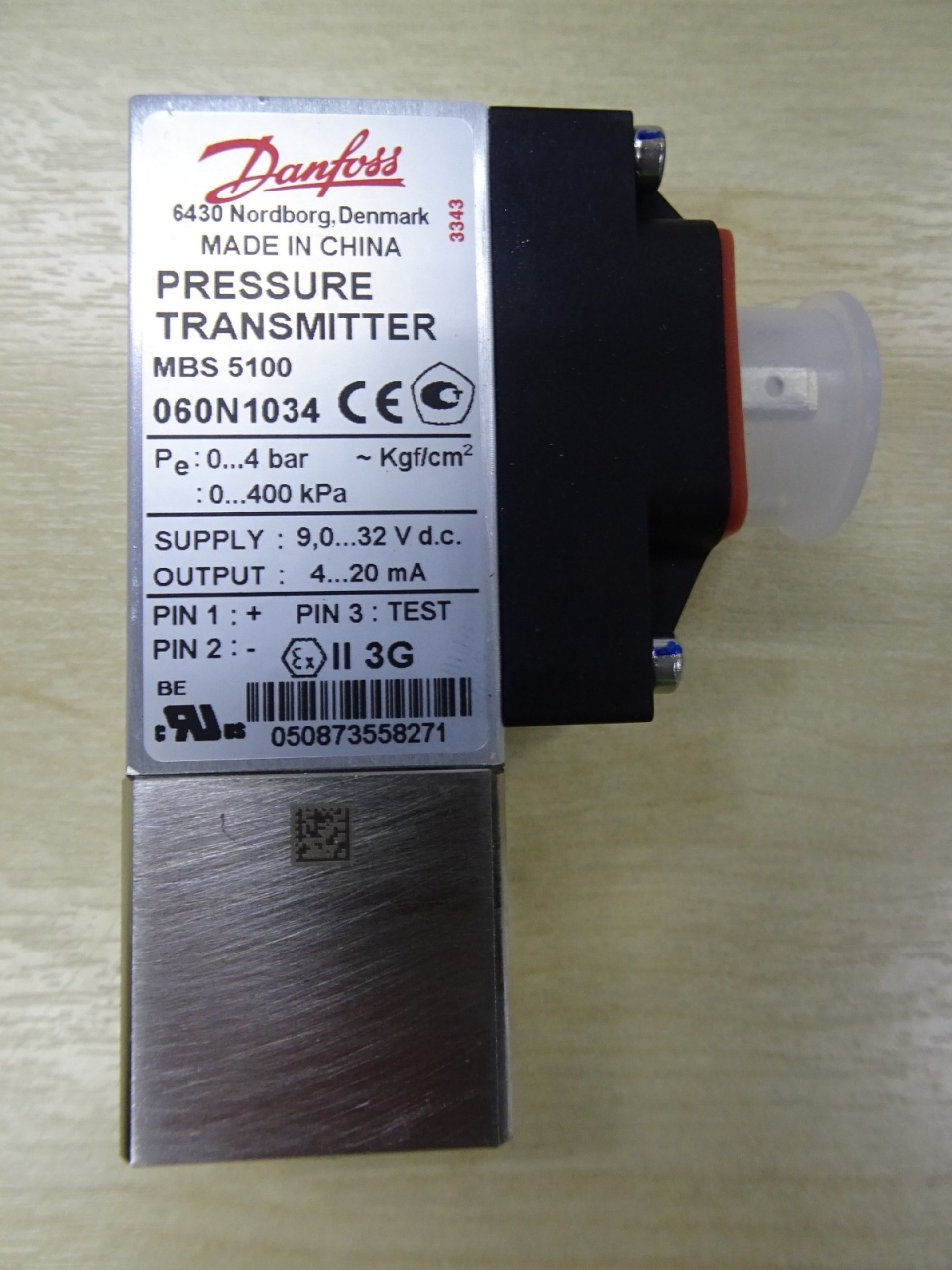 DANFOSS MBS5100 & MBS5150 PRESSURE TRANSMITTER FOR MARINE APPLICATIONS