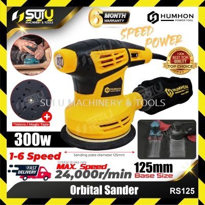 HUMHON RS125 5" Orbital Sander 300W 12000rpm