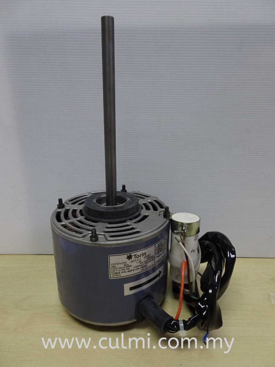 TORIN KHF2F4703 (180W 240V/50HZ) FAN MOTOR [W/ 4.0UF CAP.) (P/NO : 40P5134-180SC)