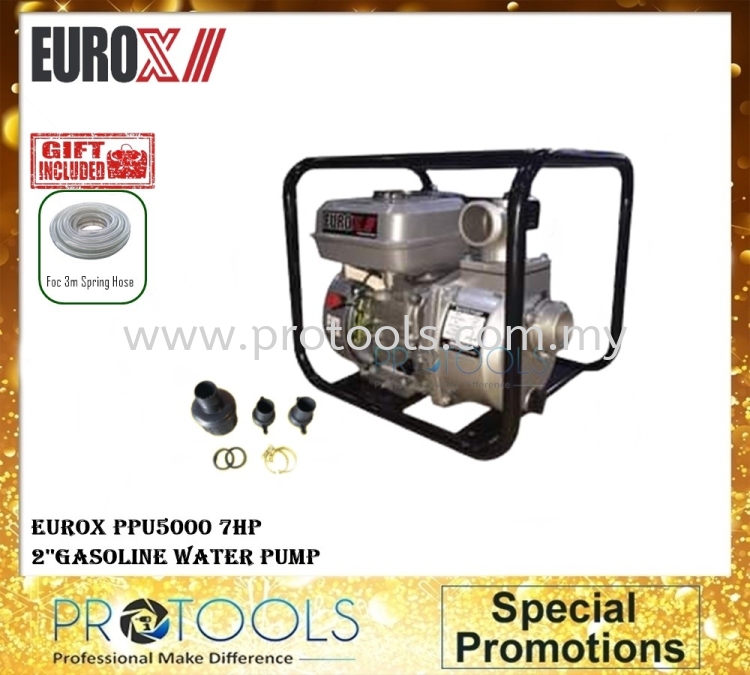 EUROX PPU5000 2'' 7HP 4-S High Pressure Water Pump