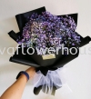 Purple Blue Baby Breath Baby Breath Bouquet