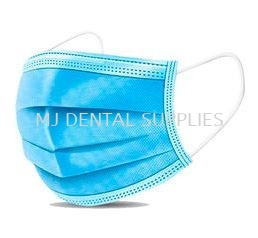 3PLY SURGICAL FACE MASK, MEDICAL GRADE (EARLOOP) COLOR:BLUE, WELLMED