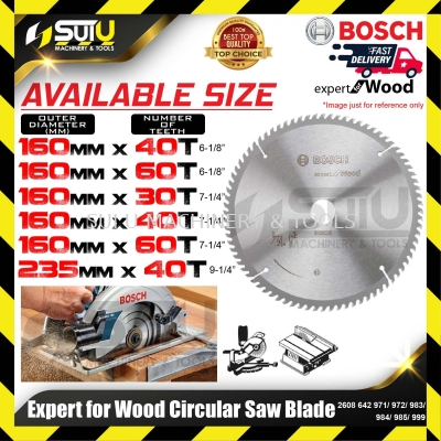 BOSCH 2608642971/ 972/ 983/ 984/ 985/ 999 Expert For Wood Circular Saw Blade (160-235mm)