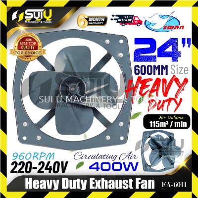 SWAN FA-60II / FA60II 24"/600MM Heavy Duty Exhaust Fan 400W 960rpm