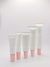 F 012 - 10ml,15ml,20ml,30ml,40ml (Long Pink Cap) Soft Tube