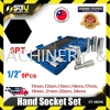 KING TOYO KT-4809K / KT-4809K-6PT / KT-4809-12PT 9PCS 1/2" Dr. Metric Hand Socket Set (6PT/12PT) Socket / Ratchet / Drive Tool Hand Tool
