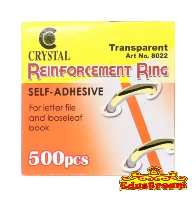 CRYSTAL TRANSPARENT REINFORCEMENT RING ( 2 IN 1 PACK )