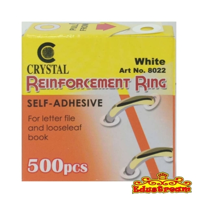 CRYSTAL WHITE REINFORCEMENT RING ( 2 IN 1 PACK )