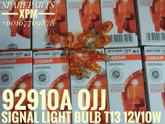 SIGNAL LIGHT BULB T13 12V10W 100%ORIGINAL OSRAM 92910A LAE