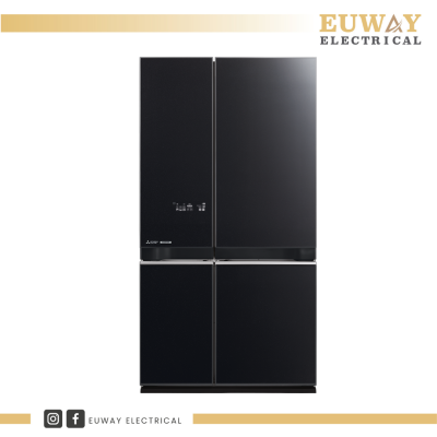 MITSUBISHI ELECTRIC 710L 4 DOOR FRIDGE WITH GLASS DOOR MR-L78EN-GBK