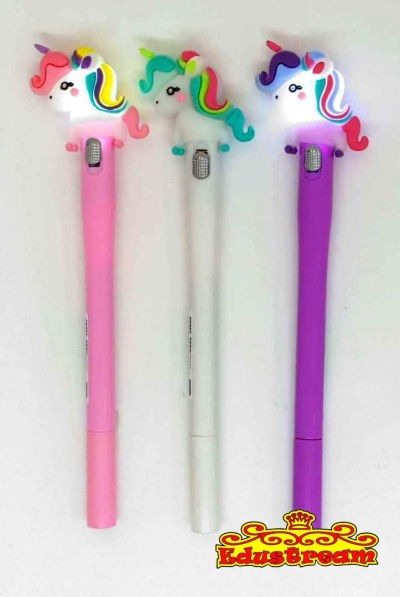 Unicorn Led Gel Pen ( 3 In 1 Pack )