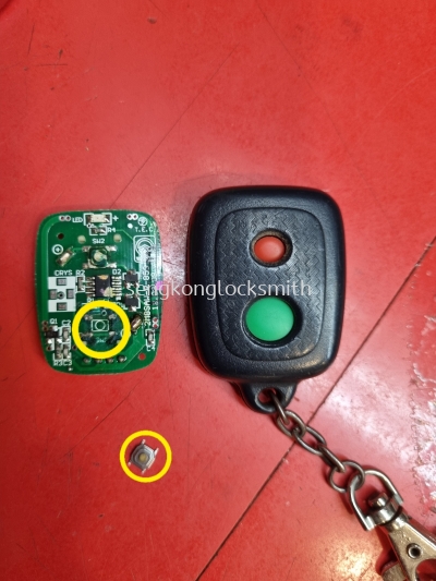 replace perodua viva remote control button