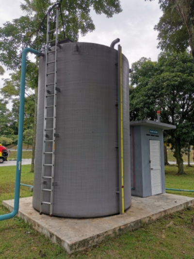 FRP CYLINDRICAL CLOSED TOP WATER Tank 