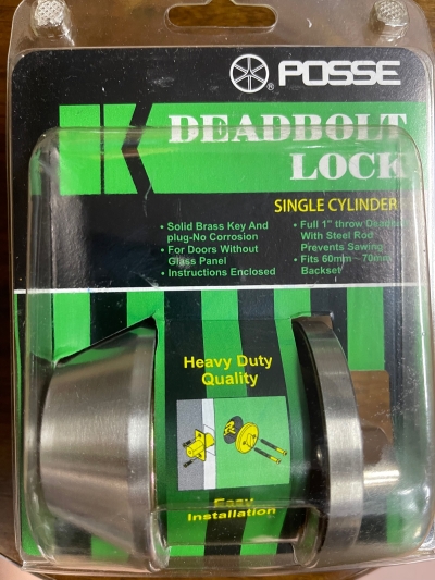 POSSE Single Cylinder Deadbolt Lock 