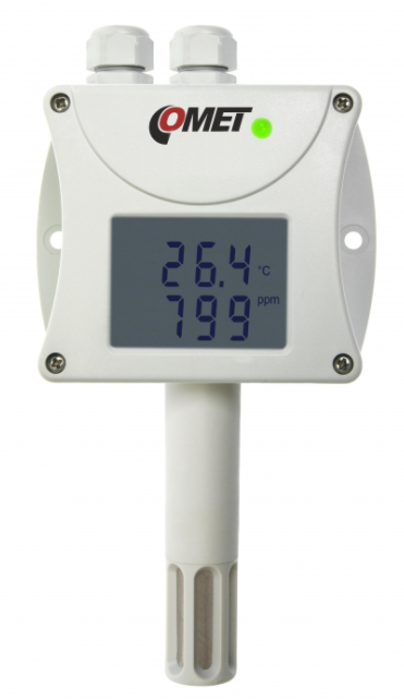 comet t6340 temperature, humidity, co2 transmitter with rs232 interface
