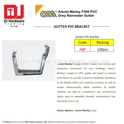 ARENSI MARLEY F300 PVC GREY RAINWATER GUTTER PVC BRACKET ABP (CL)