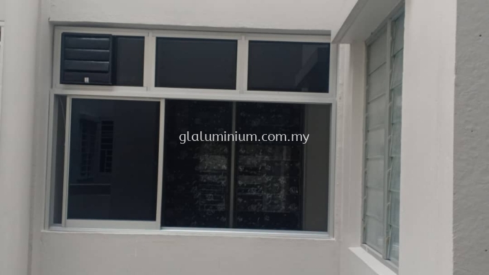 S. windows above fix glass + Exhaust fan (na+hitam) @Pangsapuri Kristal, jalan Ecohill 1/2 Setia Ecohill, Semenyih 