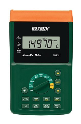 extech um200 : high resolution micro-ohm meter