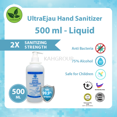 UltraEjau Hand Sanitizer 500ml - Liquid