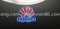 huawei 3d led backlit box up lettering logo indoor signage signboard at klang kuala lumpur shah alam puchong kepong damansara kota kemuning subang jaya putrajaya 3D BOX UP LETTERING