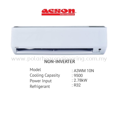 ACSON SPLIT UNIT 1HP NON-INVERTER A3WM10N/A3LC10F