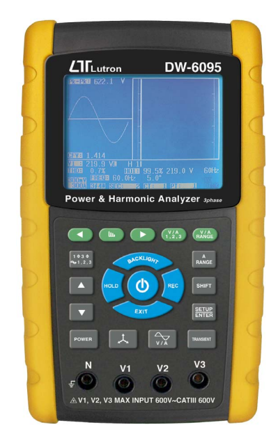 lutron dw-6095 3 phase power analyzer with harmonic measurement