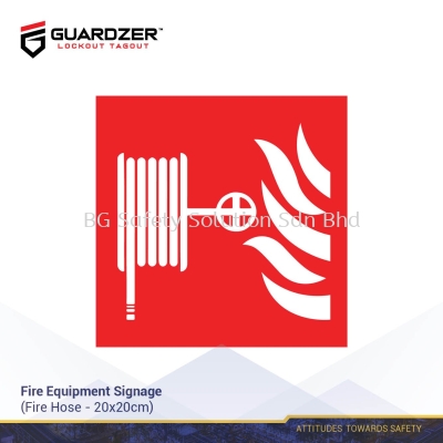 Guardzer Fire Equipment Safety Signage (Fire Extinguisher Hose)