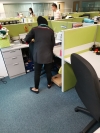 Today start 1.10.2021 at star cruses kuala lumpur new site office cleaning Office Cleaning