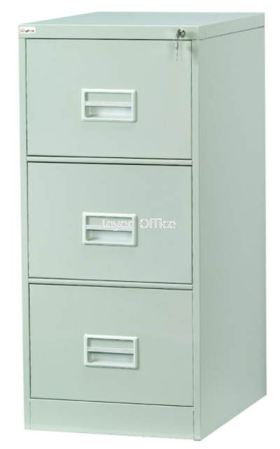 3 Drawer Filing Cabinet With Recess Handle C/W Ball Bearing Slide S106/BB