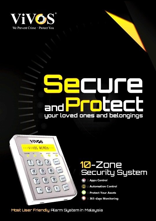 VIVOS 10 ZONE SECURITY SYSTEM [SUPPLIER KAJANG,SUPPLIER BANGI,SUPPLIER SRI KEMBANGAN,SUPPLIER CHERAS,SUPPLIER PUTRA JAYA,SUPPLIER NEGERI SEMBILAN,SUPPLIER NILAI,SUPPLIER SEREMBAN] alarm kajang,alarm rumah,alarm vivos kajang, alarm selangor, alarm kl shop