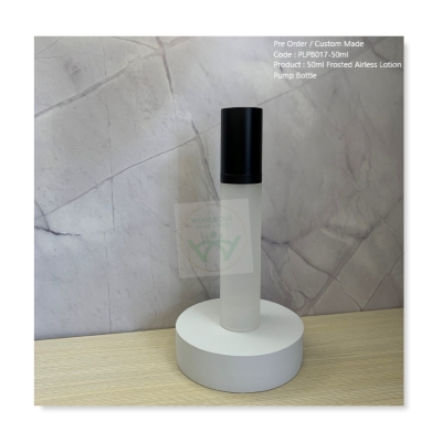 50ml Frosted Airless Lotion Pump Bottle - PLPB017