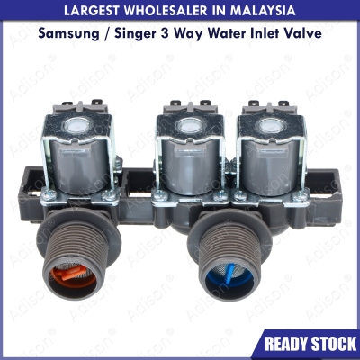 Code: 31309-3 Samsung / Singer 3 Way Water Inlet Valve For WA13WP / WA10VP / WA12W9 / WA15P9 /WT5513