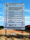 BGH HOLDINGS SDN BHD CONSTRUCTION PROJECT BOARD AT TELOK BANGLIMA GARANG, KUALA LANGAT, SELANGOR CONSTRUCTION PROJECT SIGNBOARD