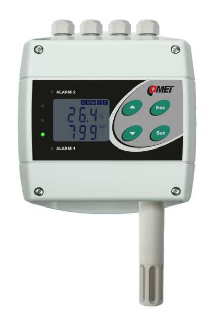 comet h6320 temperature, humidity, co2 transmitter with two relay and rs232 outputs