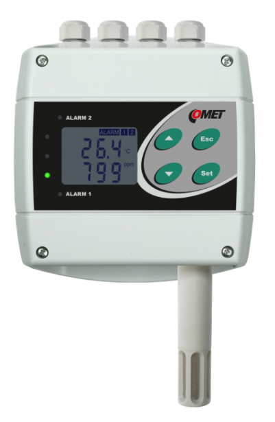 comet h6420 temperature, humidity, co2 transmitter with two relay and rs485 outputs