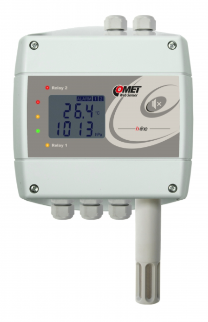 comet h7530 thermometer hygrometer barometer with ethernet interface and relays