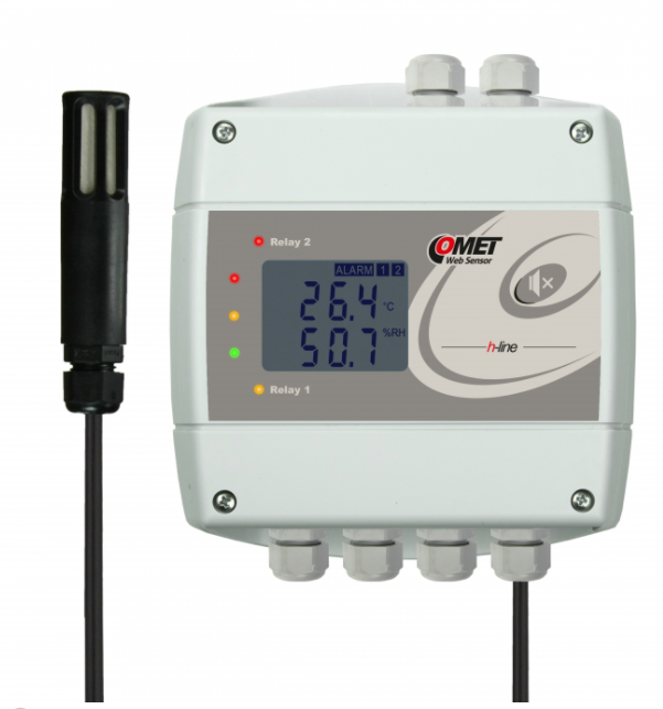 comet h3531 thermometer hygrometer with ethernet interface and relays