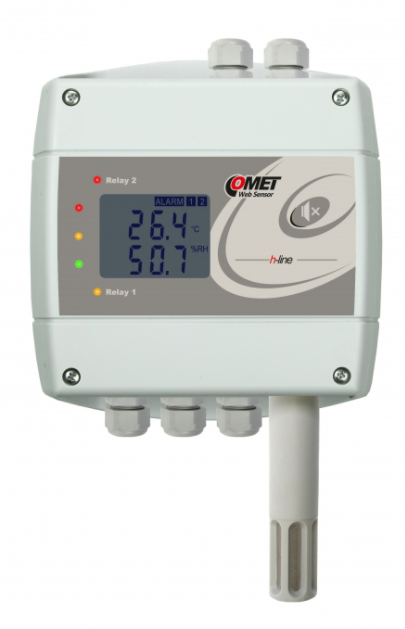 comet h3530 thermometer hygrometer with ethernet interface and relays, humidistat