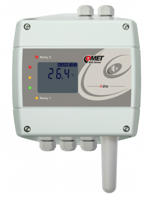 comet h0530 thermometer with ethernet interface and relays