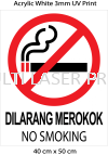 Dilarang Merokok (dwi) Display Stand / Signage