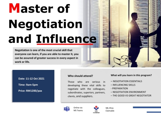 Master of Negotiation & Influence