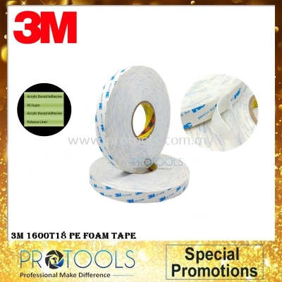 3M 1600T18 PE Foam Tape 