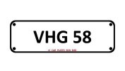 VHG 58 SPECIAL NUMBER 2 DIGIT