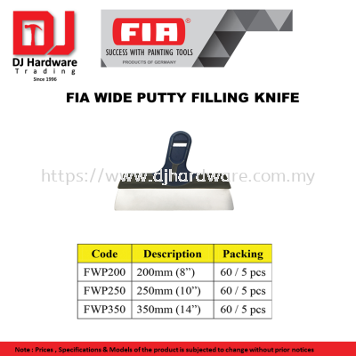 FIA SUCCESS WITH PAINTING TOOLS  GERMANY  FIA WIDE PUTTY FILLING KNIFE (CL) 1