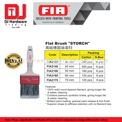 FIA SUCCESS WITH PAINTING TOOLS  GERMANY  STORCH FLAT BRUSH  (CL) 1