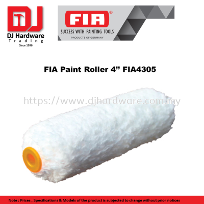 FIA SUCCESS WITH PAINTING TOOLS  GERMANY  FIA PAINT ROLLER 4'' FIA4305 (CL)