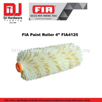 FIA SUCCESS WITH PAINTING TOOLS  GERMANY  FIA PAINT ROLLER 4'' FIA4125  (CL)
