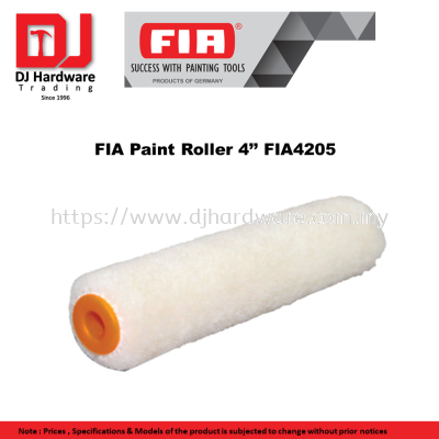 FIA SUCCESS WITH PAINTING TOOLS  GERMANY  FIA PAINT ROLLER 4'' FIA4205  (CL)