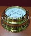 THERMOMETER/HYGROMETER 100 MM DIAL SOLID BRASS Navigation Equipment