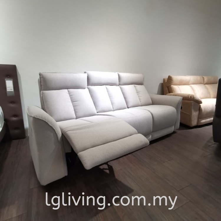 SANZA 3SEATER SOFA WITH 2 RECLINERS